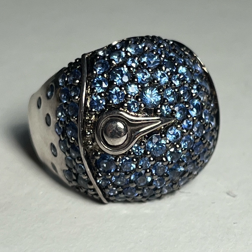 John Hardy Bamboo Sterling Silver Lava Dome Ring - Picture 4 of 5